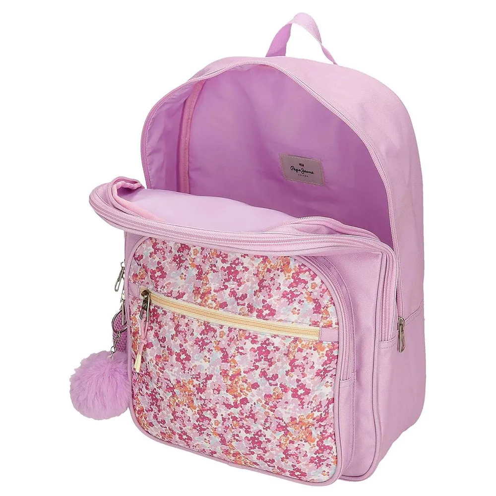 Pepe Jeans Adapt. Sandra 40 Cm 14l Ryggsekk Med Hjul, Pink
