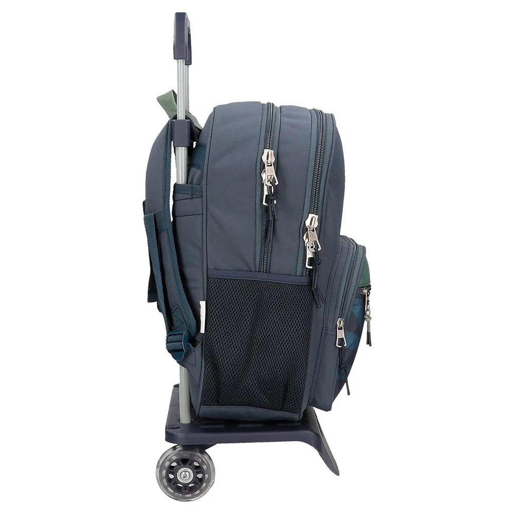 Pepe Jeans Adapt. Tom 40 Cm 16l Ryggsekk Med Hjul, Blue Pepe Jeans Adapt. Tom 40 Cm 16l Ryggsekk Med Hjul, Blue