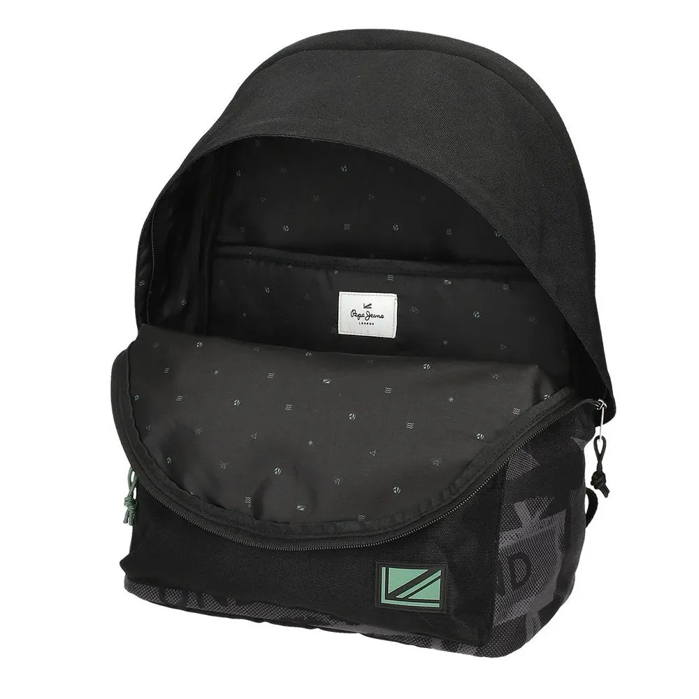 Pepe Jeans Davis 44 Cm 20l Ryggsekk, Black Pepe Jeans Davis 44 Cm 20l Ryggsekk, Black
