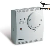 Perry Teg Analog Termostat Med Lys Og Velger Perry Teg Analog Termostat Med Lys Og Velger