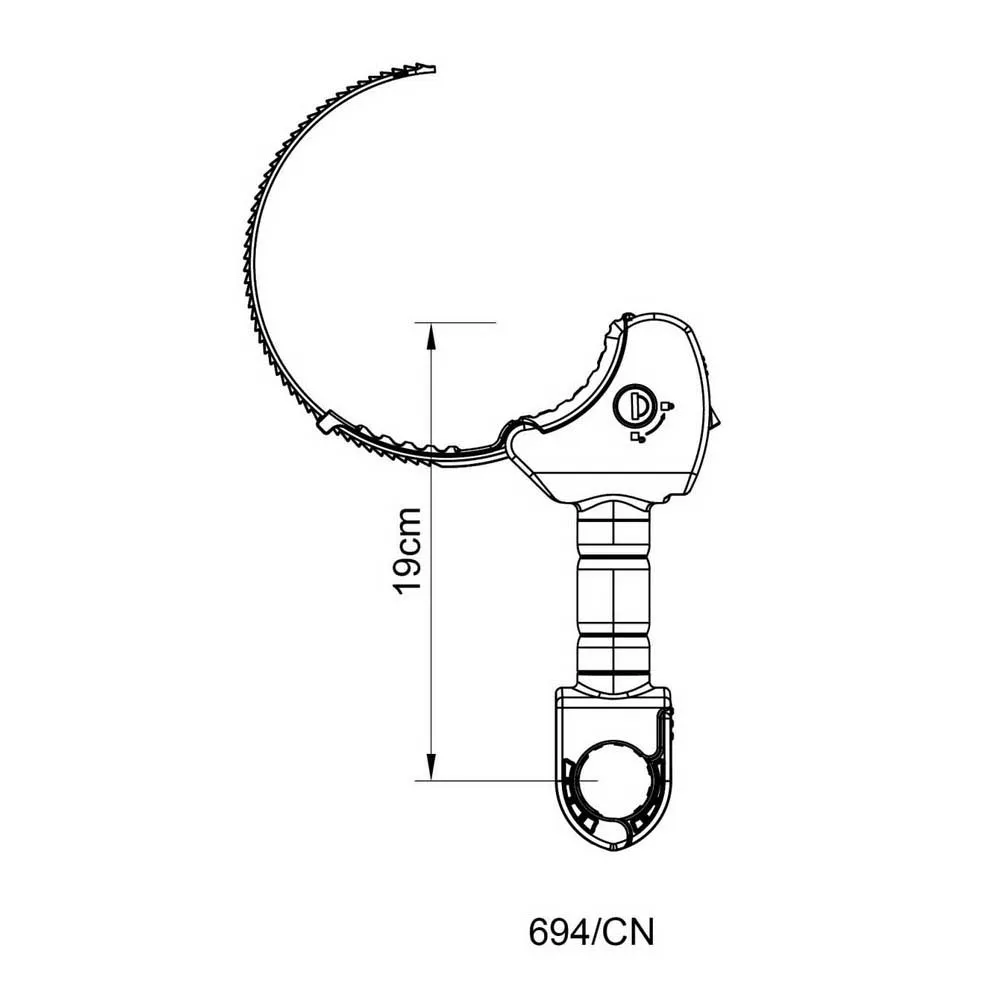 Peruzzo 694 Cn Arm, Black, One Size