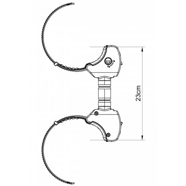Peruzzo 694 Qtn Arm, Black, One Size