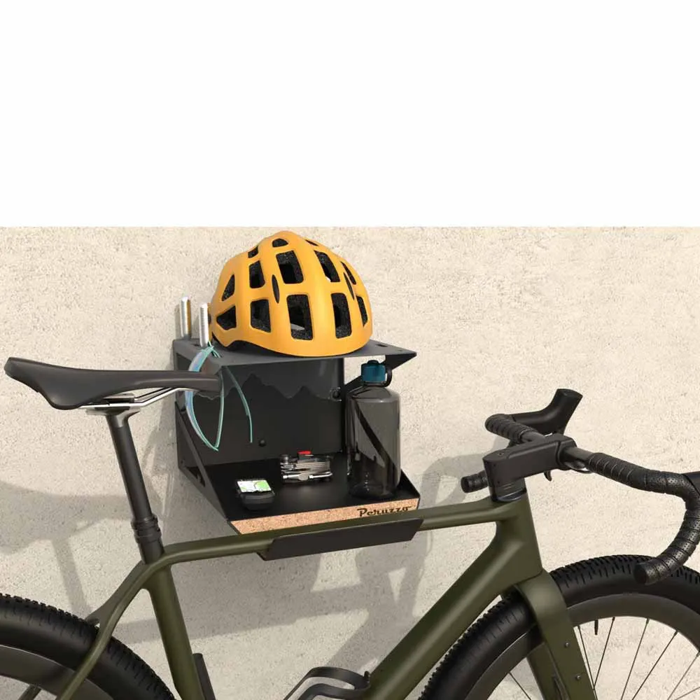 Peruzzo Veggmontert Sykkelholder, Black, One Size