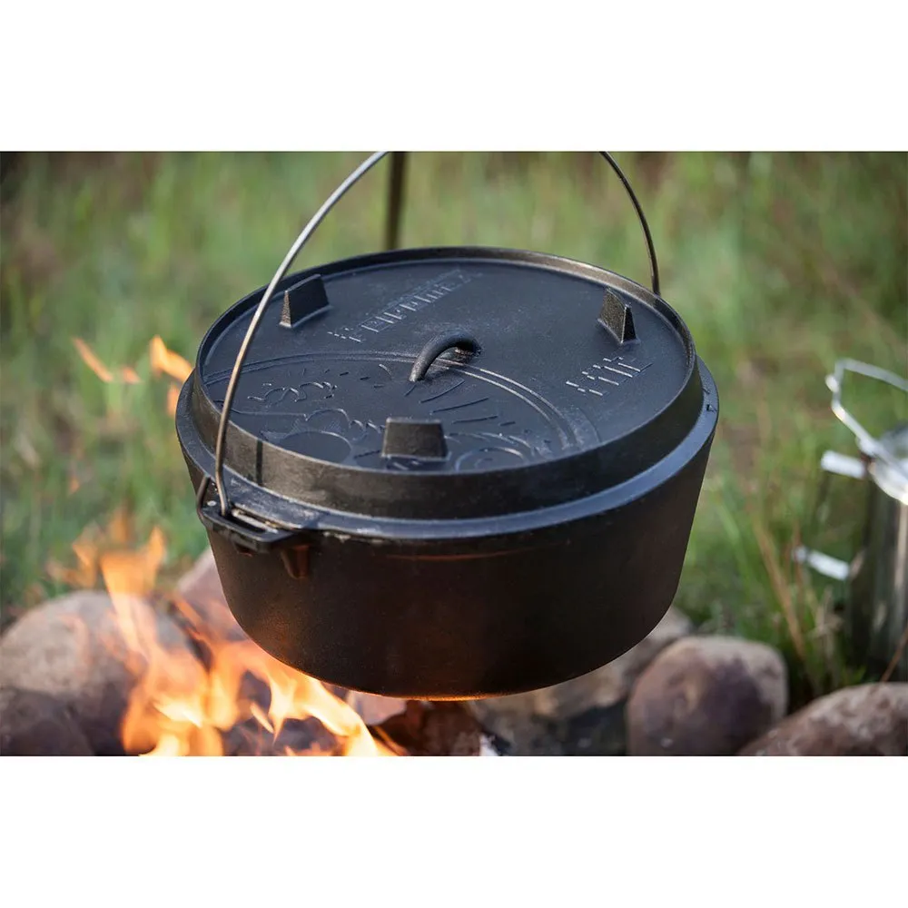 Petromax Nederlandsk Ovn Med Flat Base 12l, Black, One Size