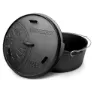 Petromax Nederlandsk Ovn Med Flat Base 12l, Black, One Size