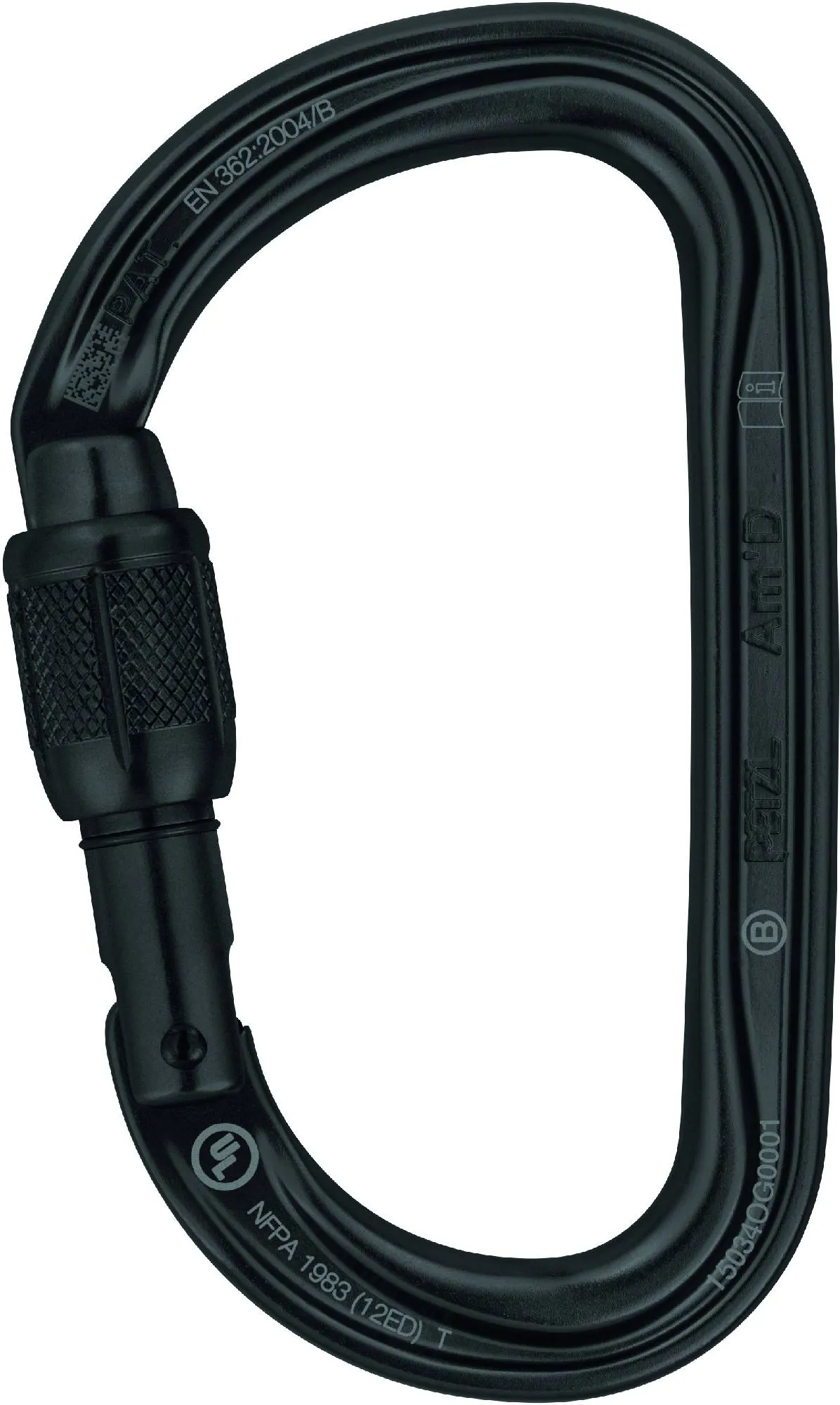 Petzl AmD screw black Skrukarabin