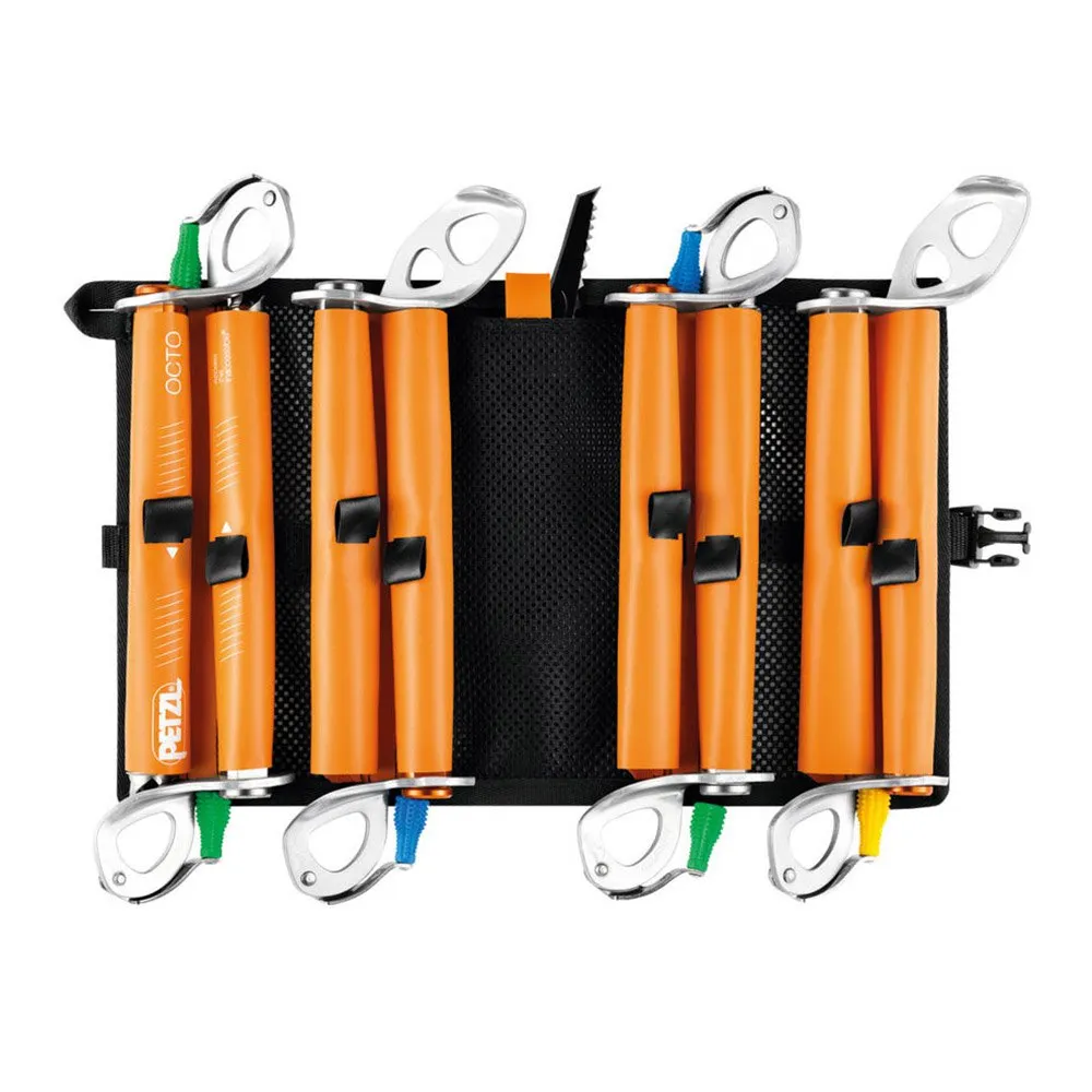 Petzl Åttekantet Veggfeste, Orange / black, One Size