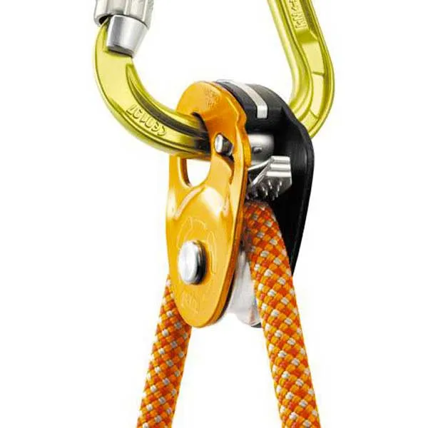 Petzl Micro Traxion Talje, Golden, One Size