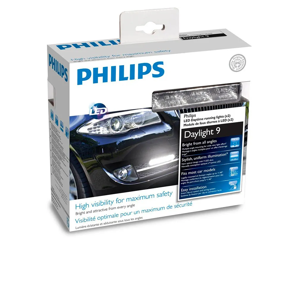 Philips Drl Led Daylight 9 12v 6w-9 Led Lommelykt, Silver, One Size