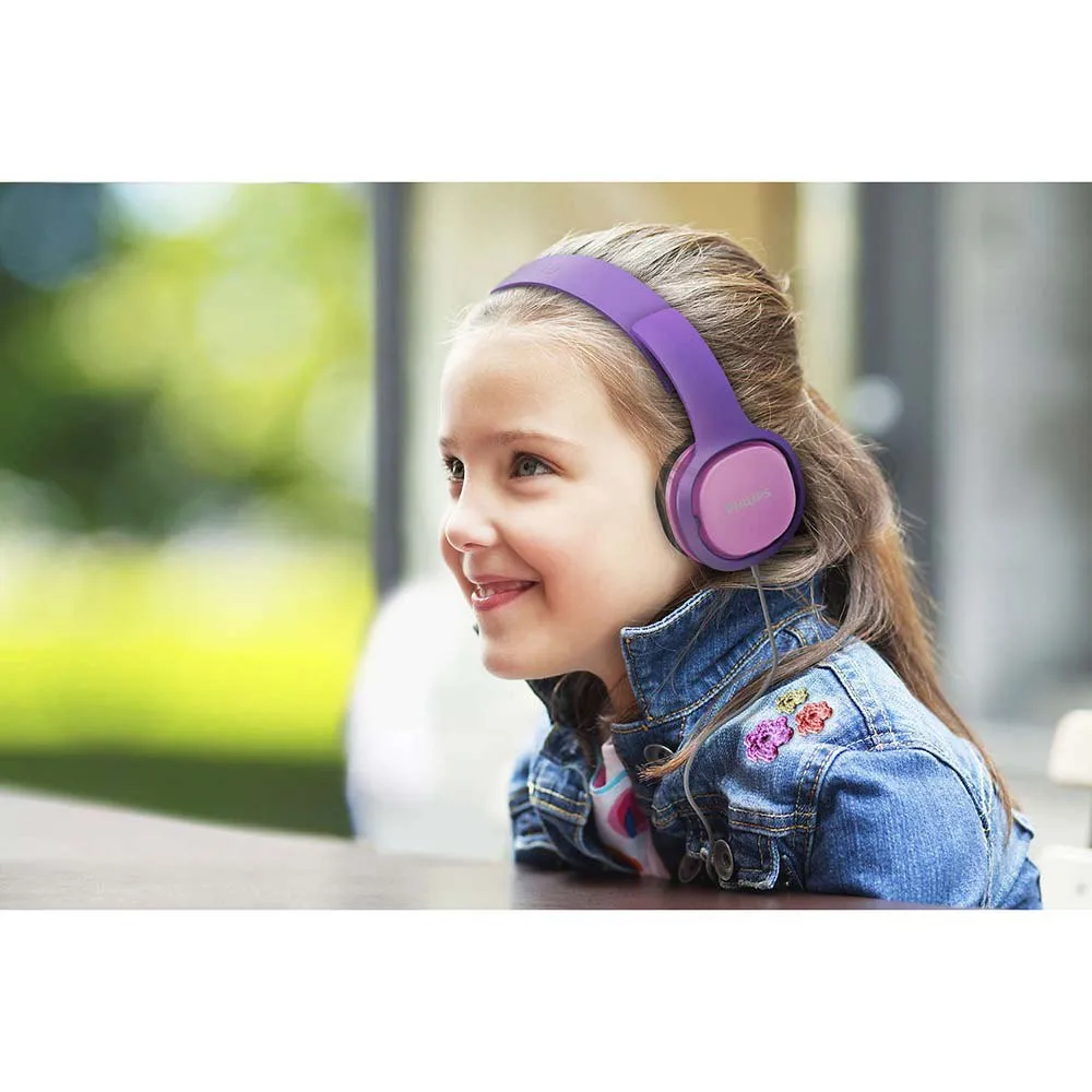 Philips Hodetelefoner For Barn Shk2000pk, Pink, One Size