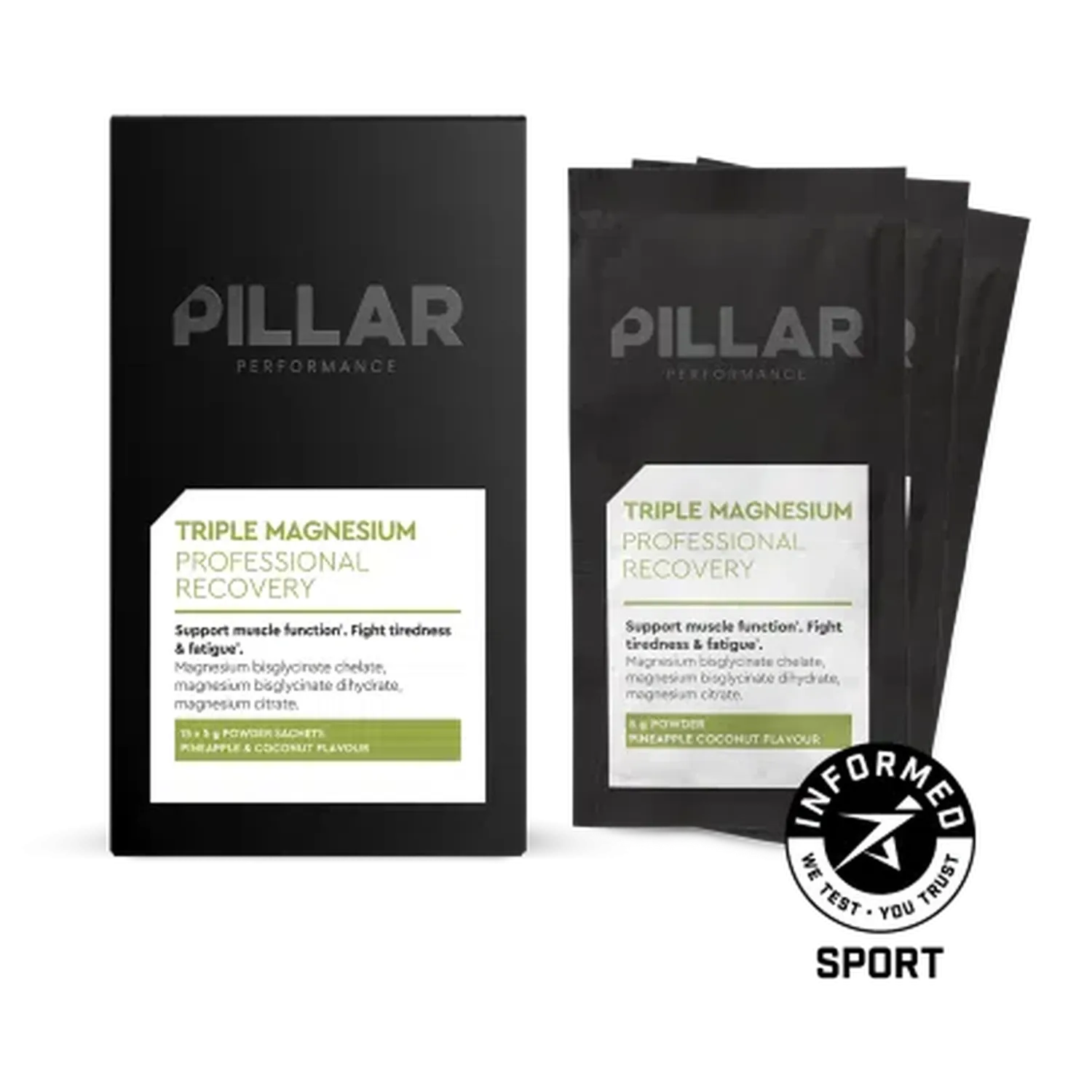 Pillar Performance Professional Recovery Triple Magnesium Travel Pack Pillar Performance Professional Recovery Triple Magnesium Travel Pack