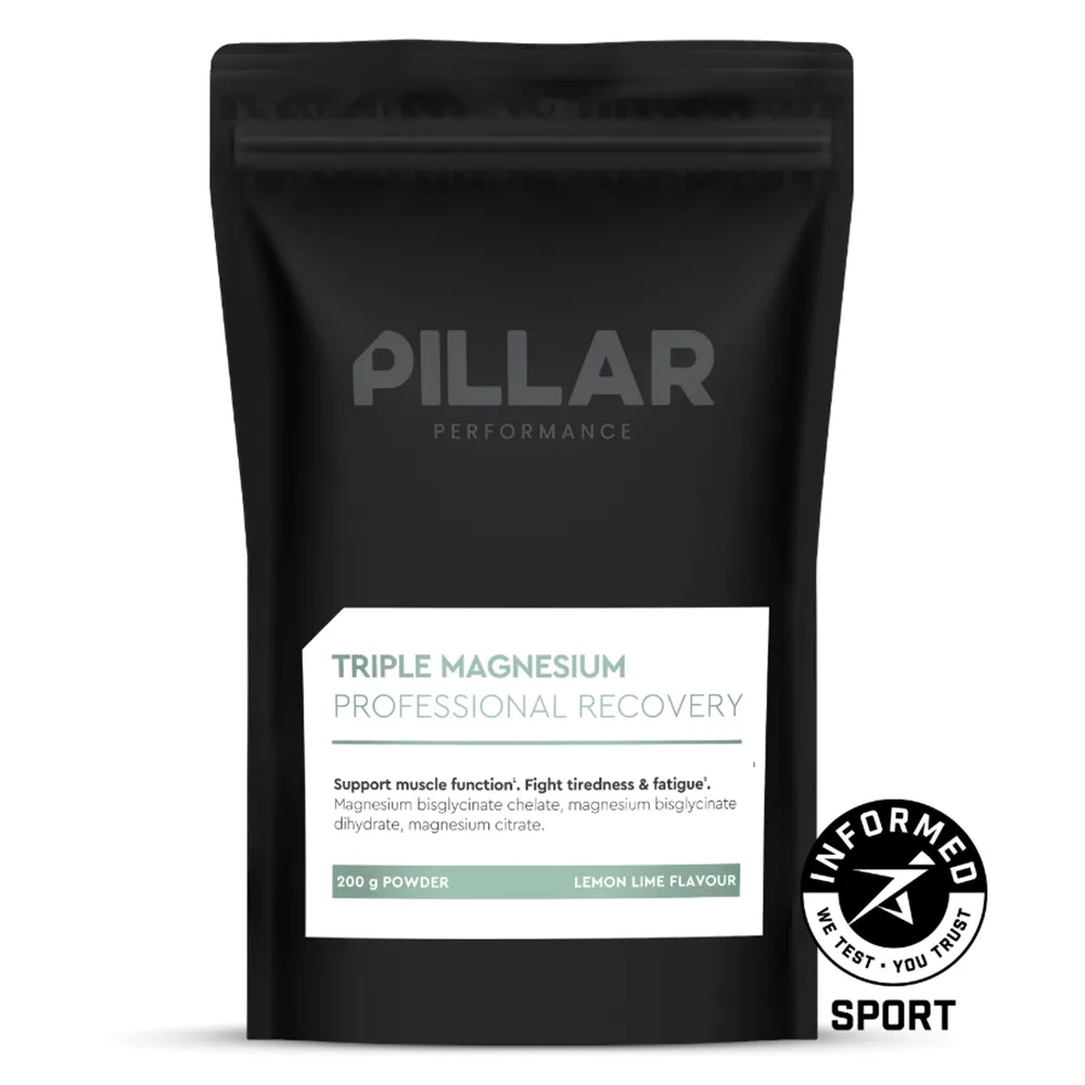 Pillar Performance Triple Magnesium Professional Doypack 200gr Gjenoppretting Sitron Og Lime, Black, One Size
