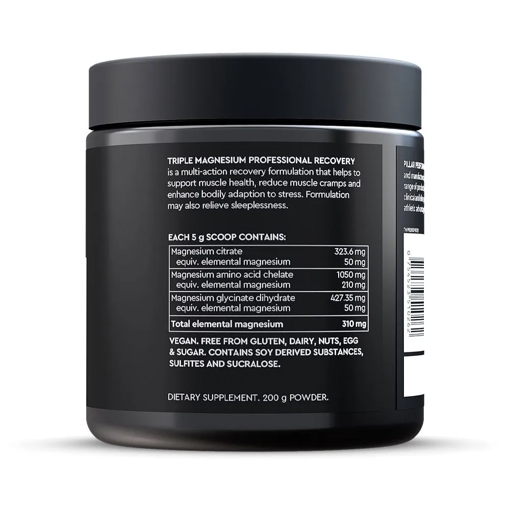 Pillar Performance Triple Magnesium Professional Gjenoppretting Bær 200g Pillar Performance Triple Magnesium Professional Gjenoppretting Bær 200g