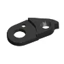 Pilo D1186 Woom Girørekrok, Black, One Size