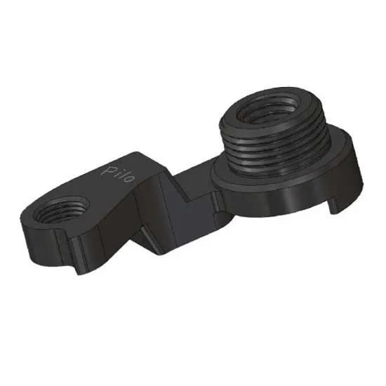 Pilo D1253 Bulls Girørekrok, Black, One Size Pilo D1253 Bulls Girørekrok, Black, One Size