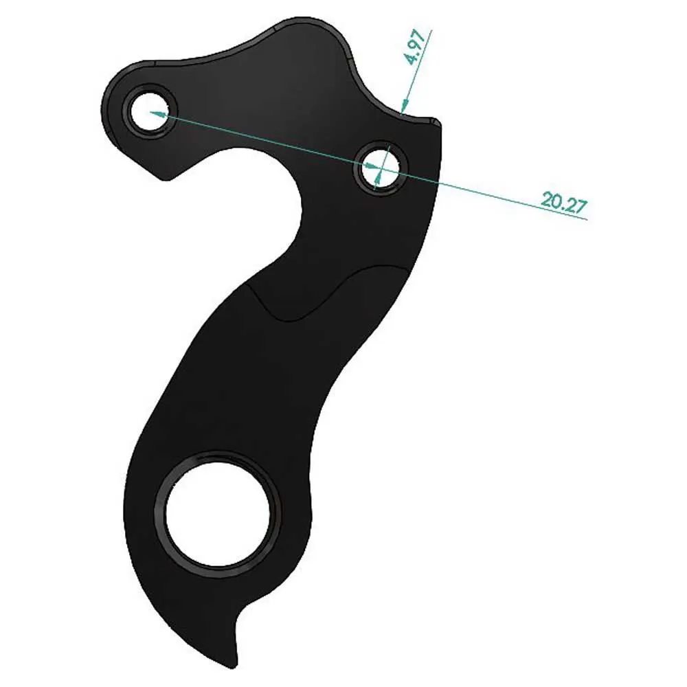 Pilo D771 Girørekrok, Black, One Size