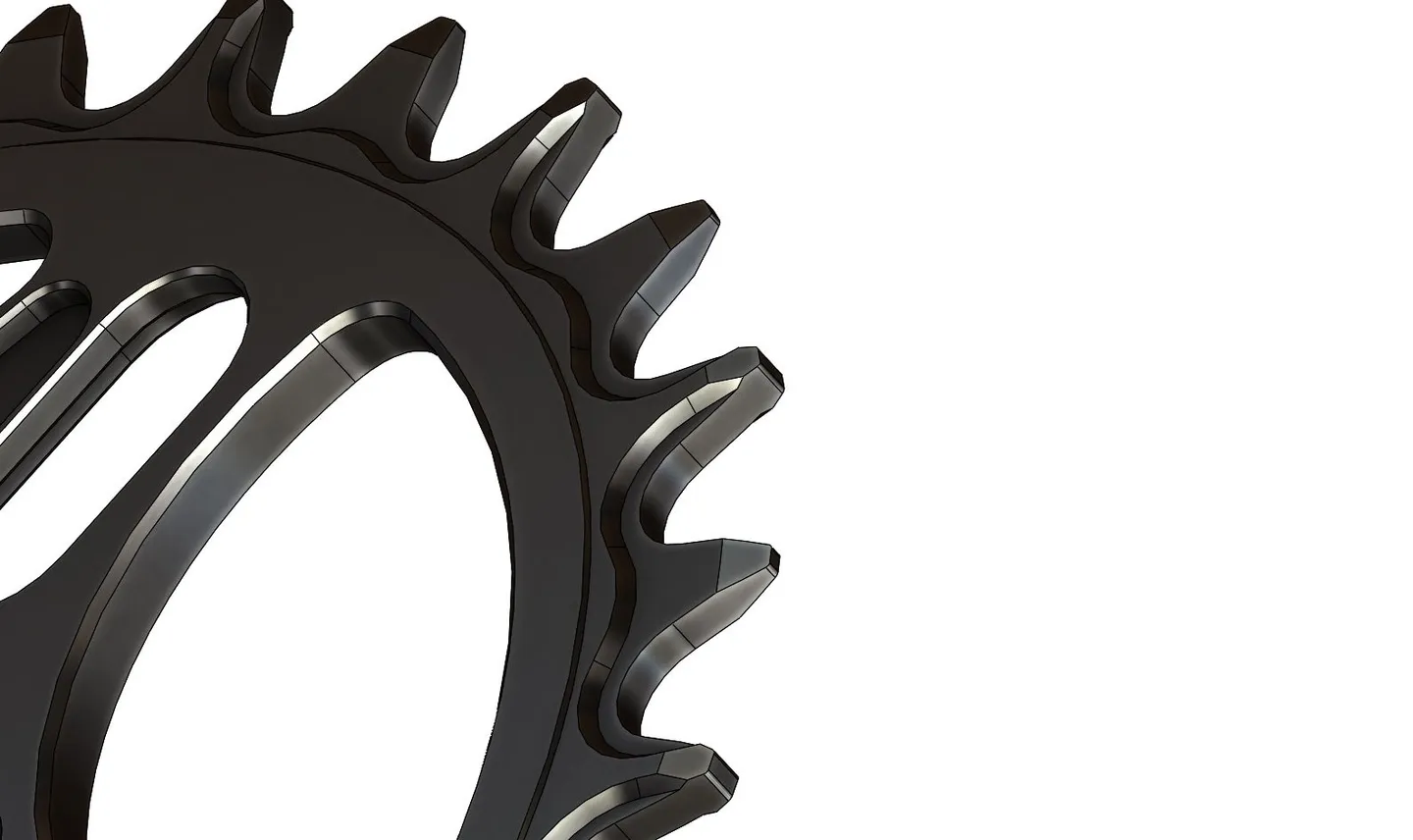 Pilo Narrow Wide SRAM Oval Krankdrev 32T