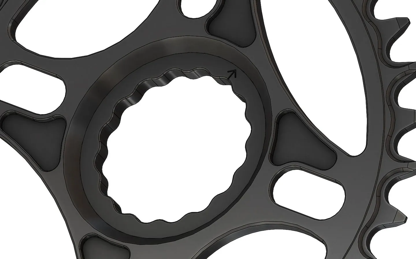 Pilo NarrowWide Race Face Oval Krankdrev