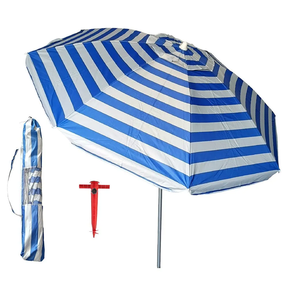 Pincho Aluminium Denia Cindy 11+spike Upf50+ Spike Paraply 180 Cm unisex, Blue, One Size