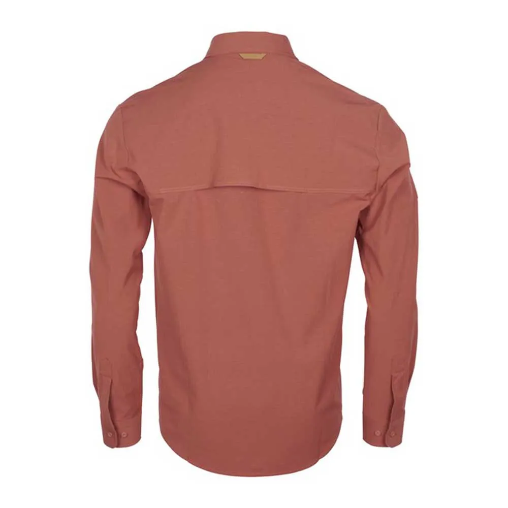 Pinewood Everyday Travel Skjorte Med Lange Ermer, Terracotta Pinewood Everyday Travel Skjorte Med Lange Ermer, Terracotta