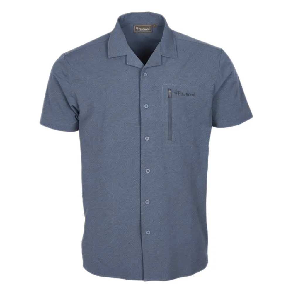 Pinewood Everyday Travel Topo Resort Kortarmet Skjorte, Dark storm blue Pinewood Everyday Travel Topo Resort Kortarmet Skjorte, Dark storm blue