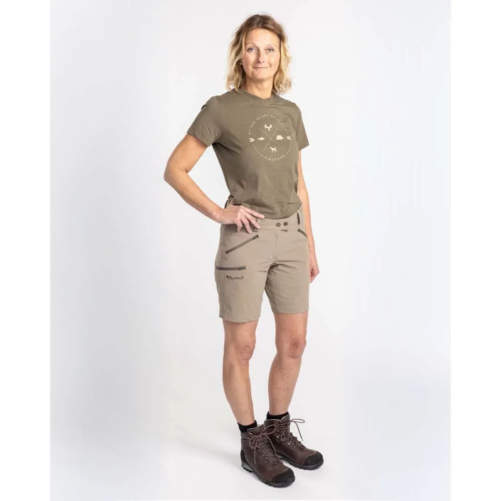 Pinewood Finnveden Trail Kortarmet T-skjorte, Olive
