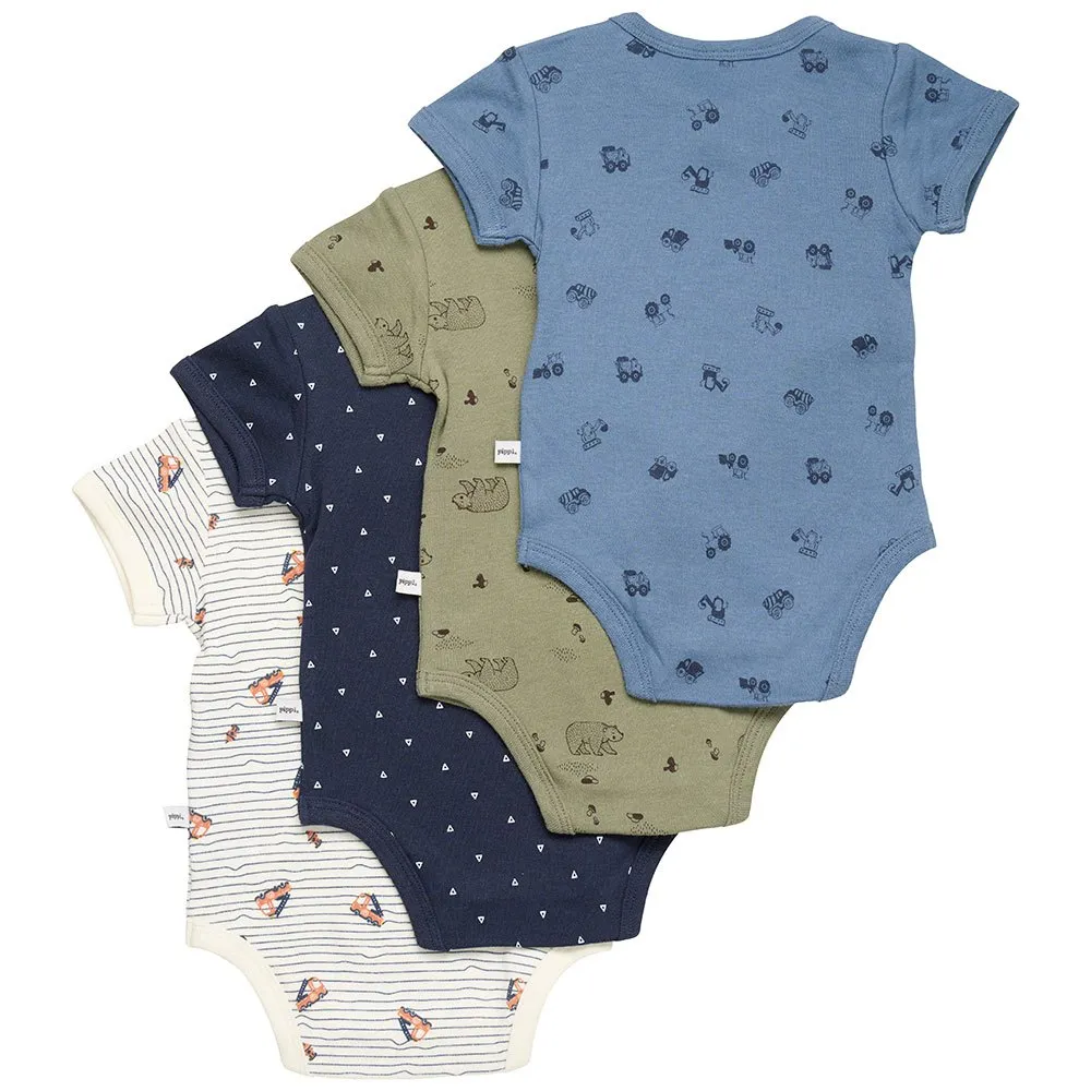 Pippi Ao-printed 4 Pack Kort Ermet Body Pippi Ao-printed 4 Pack Kort Ermet Body