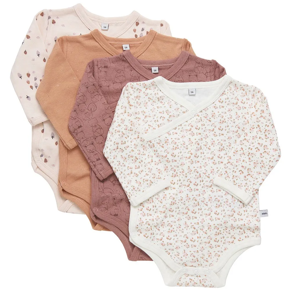 Pippi Wrap Ao Printed 4 Pack Ermeløs Kropp, Burlwood, 12MON Pippi Wrap Ao Printed 4 Pack Ermeløs Kropp, Burlwood, 12MON