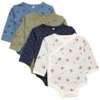 Pippi Wrap Ao Printed Langarmet Body 4 Enheter