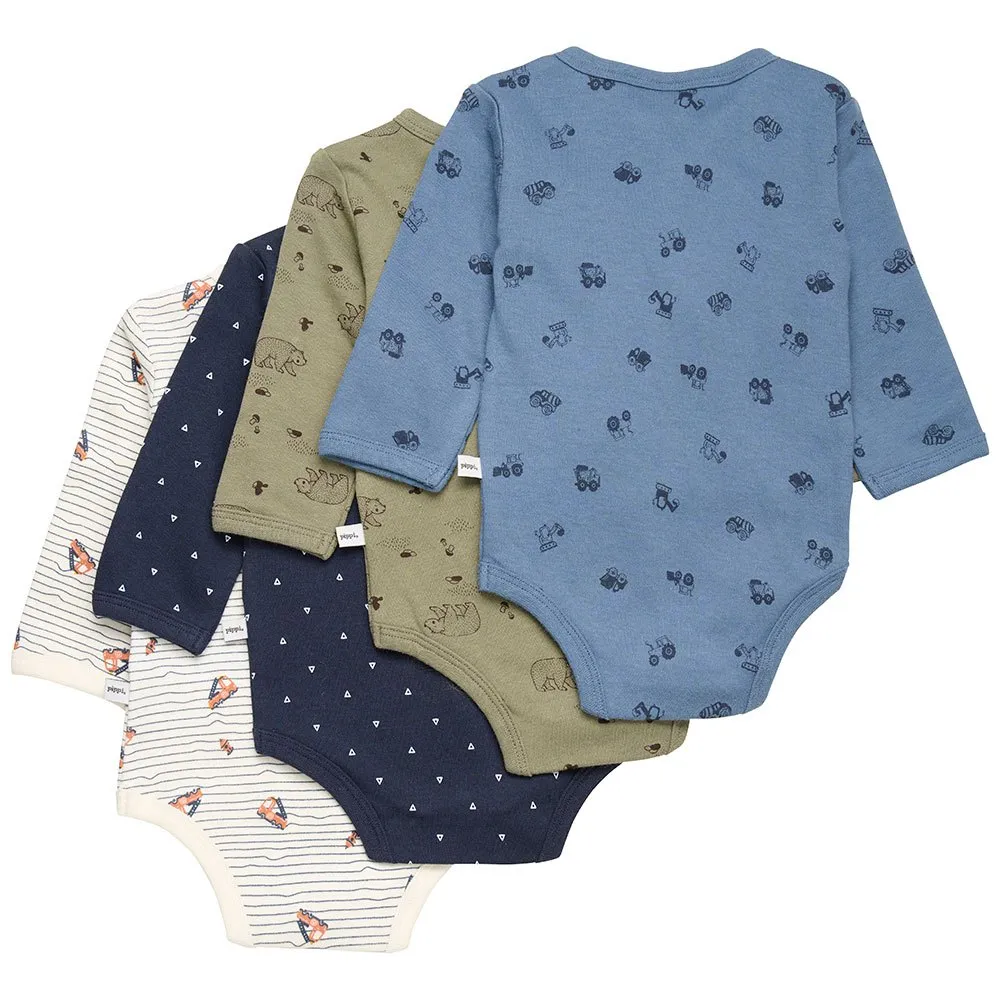Pippi Wrap Ao Printed Langarmet Body 4 Enheter