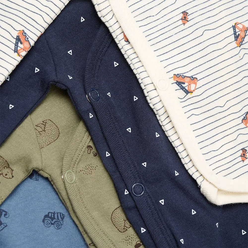 Pippi Wrap Ao Printed Langarmet Body 4 Enheter