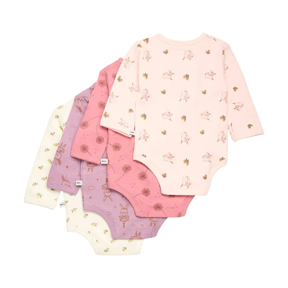 Pippi Wrap Ao Printed Langarmet Body 4 Enheter
