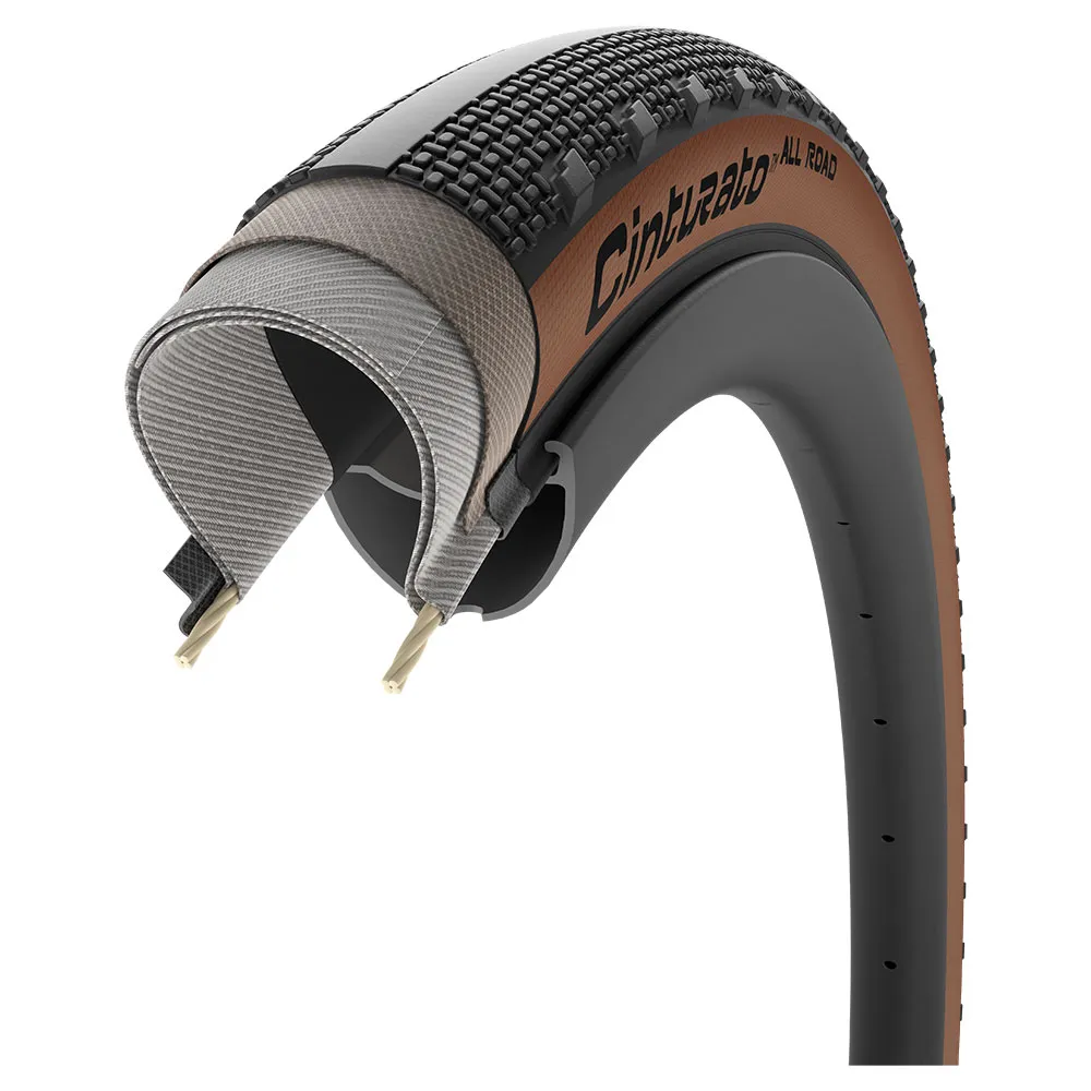 Pirelli Cinturato™ All Road Classic 60 Tpi Tubeless 700 X 50 Graveldekk, Black / tan, 700 x 50, Sykkeldekk Pirelli Cinturato™ All Road Classic 60 Tpi Tubeless 700 X 50 Graveldekk, Black / tan, 700 x 50, Sykkeldekk