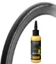 Pirelli P Zero Race TLR 700x26 sammenleggbare dekk med 60 ml sealant, Svart, Sykkeldekk