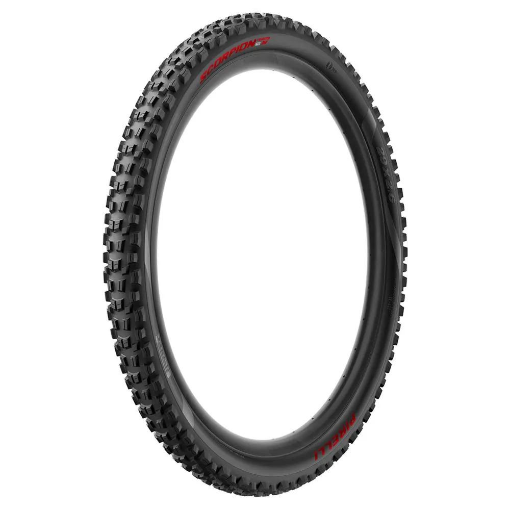 Pirelli Scorpion E-mtb M Hyperwall V2 27.5´´ X 2.6 Mtb-dekk, Black / red, 27.5" x 2.60, Sykkeldekk Pirelli Scorpion E-mtb M Hyperwall V2 27.5´´ X 2.6 Mtb-dekk, Black / red, 27.5" x 2.60, Sykkeldekk