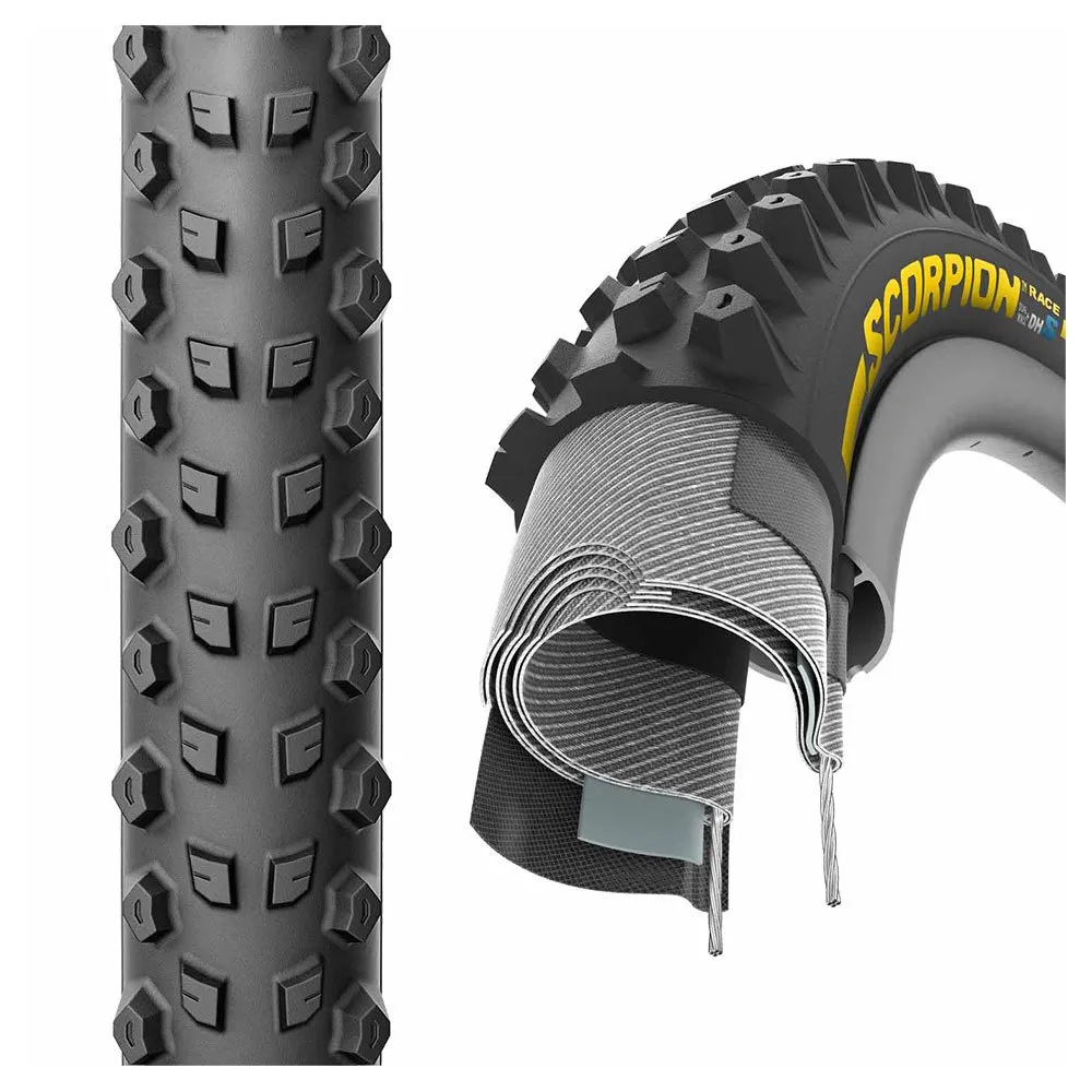 Pirelli Scorpion™ Race Dh S Tubeless 29´´ X 2.50 Mtb-dekk, Black / yellow, 29" x 2.50, Sykkeldekk