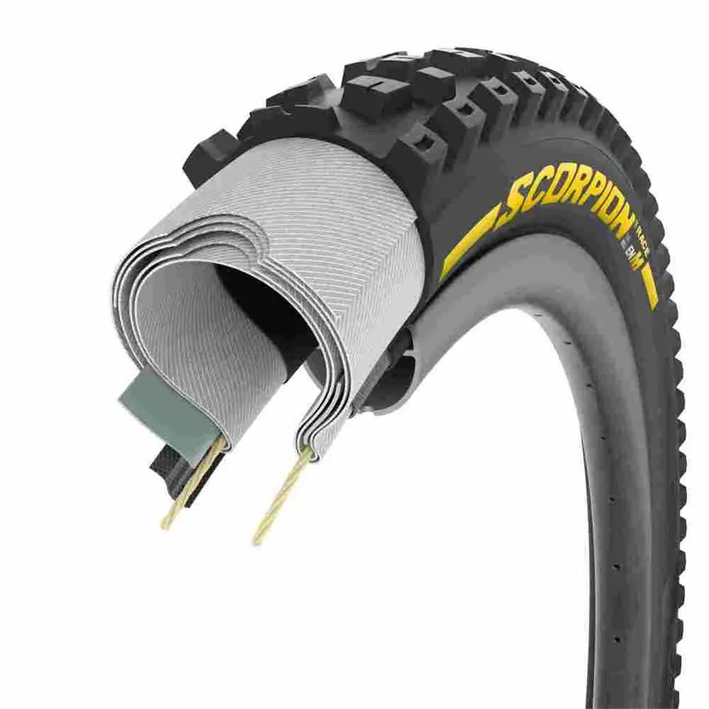 Pirelli Scorpion™ Race Enduro M Tubeless 29´´ X 2.50 Mtb-dekk, Black / yellow, 29" x 2.50, Sykkeldekk
