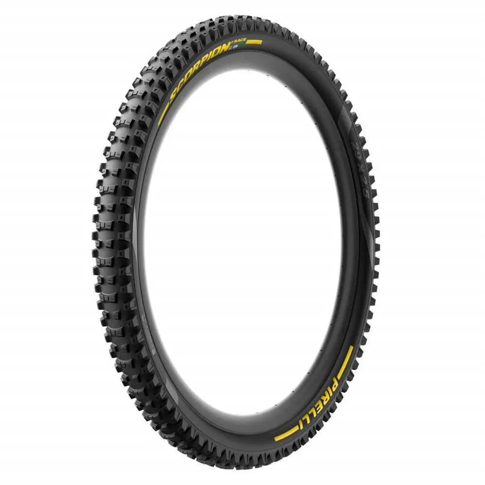 Pirelli Scorpion™ Race Enduro T Tubeless 27.5´´ X 2.50 Mtb-dekk, Black / yellow, 27.5" x 2.50, Sykkeldekk