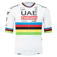 Pissei Replica World Champion Tadej Pogacar 2024 Uae Team Emirates Kort Ermet Trøye Pissei Replica World Champion Tadej Pogacar 2024 Uae Team Emirates Kort Ermet Trøye