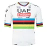 Pissei Replica World Champion Tadej Pogacar 2024 Uae Team Emirates Kort Ermet Trøye