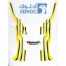 Pissei Uae Team Emirates-tour De France 2024 Replica Kort Ermet Trøye Refurbished, Yellow / white