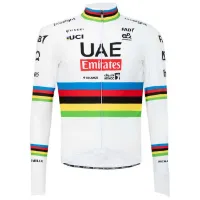 Pissei Winter World Champion Tadej Pogacar 2024 Uae Team Emirates Langermet Trøye Pissei Winter World Champion Tadej Pogacar 2024 Uae Team Emirates Langermet Trøye