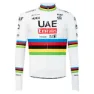 Pissei World Champion Tadej Pogacar 2025 Replica Langermet Trøye, Tadej pogacar 2025