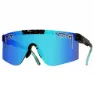 Pit Viper The 2000´s Hail Sagan Polariserte Solbriller, Black / turquoise, Blue Mirror/CAT3