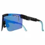 Pit Viper The 2000´s Hail Sagan Polariserte Solbriller, Black / turquoise, Blue Mirror/CAT3