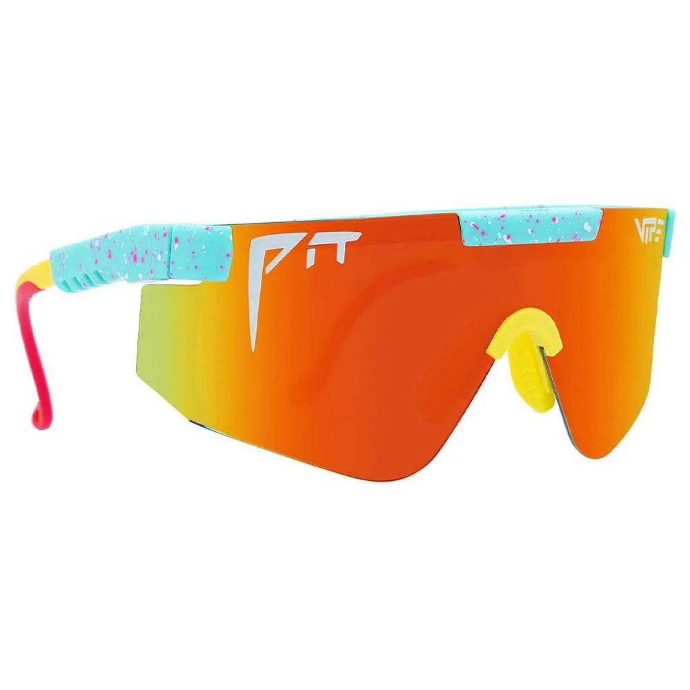 Pit Viper The 2000´s Playmate Solbriller, Turquoise / yellow, Rainbow Mirror/CAT3 Pit Viper The 2000´s Playmate Solbriller, Turquoise / yellow, Rainbow Mirror/CAT3