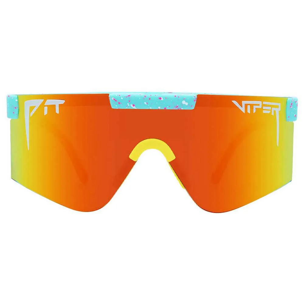 Pit Viper The 2000´s Playmate Solbriller, Turquoise / yellow, Rainbow Mirror/CAT3 Pit Viper The 2000´s Playmate Solbriller, Turquoise / yellow, Rainbow Mirror/CAT3