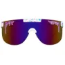 Pit Viper The Elipticals Jet Ski Solbriller, White / turquoise, Rainbow Mirror/CAT3
