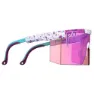 Pit Viper The Intimidators Jet Ski Climax Solbriller, White / turquoise, Clear Purple/CAT2