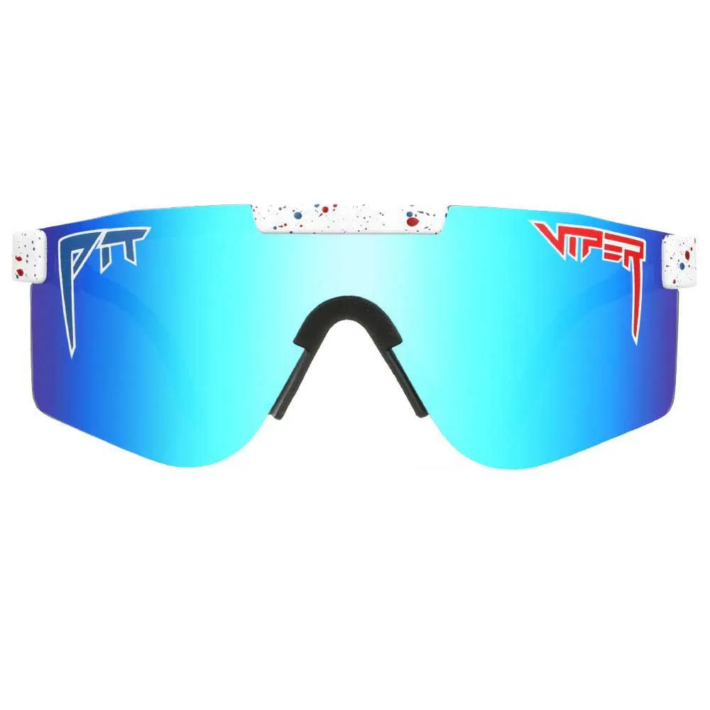 Pit Viper The Originals Absolute Solbriller, White, Blue/CAT3 Pit Viper The Originals Absolute Solbriller, White, Blue/CAT3